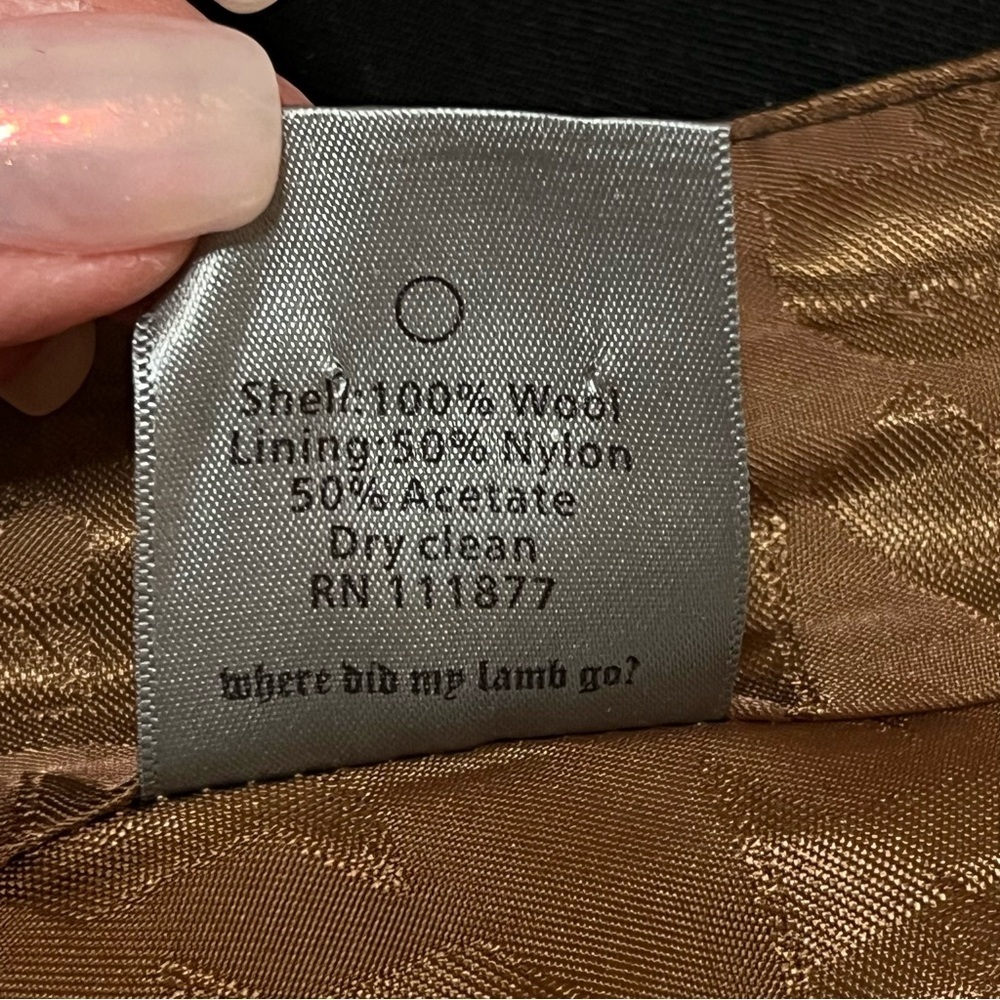 L.A.M.B asymmetric peplum A-Line skirt Fall 2007 Collection, Vintage size 8 - Picture 11 of 12